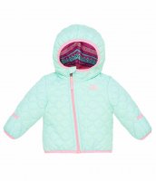 The North Face omkeerbare Ski Jas voor baby en peuter Infant Perrito Surf Green